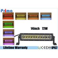 Buy cheap 72 Watt Remote Control LED Light Bar With RGB Halo Ring Spot / Flood Beam product