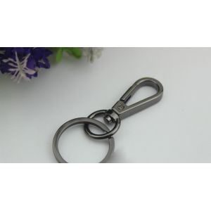 Buy cheap Top quality shiny nickel 13 mm alloy snap hook key ring iron with 25 mm from wholesalers