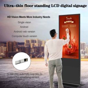 VETO 32-86 Inch Indoor Totem 500cd Brightness Android Digital Signage Media