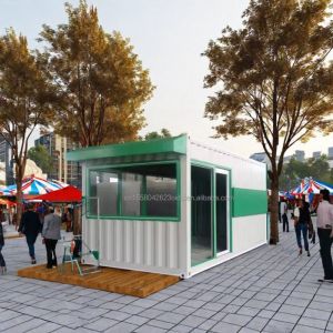 Buy cheap 40 FT Expandable Steel Prefabricated House for Customizable Mobile Container Store Wall 50/75/100mm Wave Sandwich Panel from wholesalers