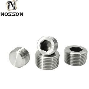 Zinc Coated Pipe Plug for Pipe Systems DIN906 Hexagon Socket Design Made of