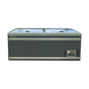 Direct Cooling Glass Top Island Chest Freezer -22C Large Capacity 850L