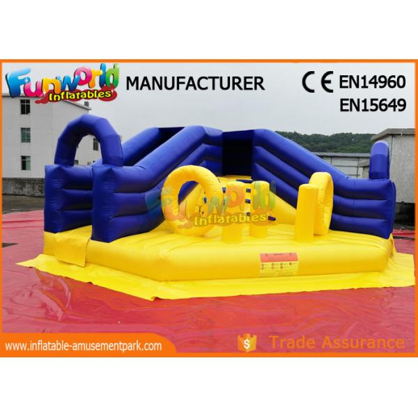 Buy cheap Amusement Park Commercial Inflatable Slide / Blow Up Bounce House from wholesalers