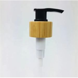 Buy cheap 24 / 28mm Cosmetic Lotion Soap Dispenser Pump Real Wood Bamboo from wholesalers