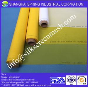 Buy cheap screenprinting mesh 90T white/yellow 100% monofilament polyester mesh from wholesalers