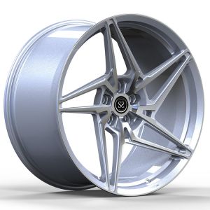 Buy cheap SSJK1115 Satin Silver Custom Forged Monblock 5x114.3 20 21 inch Fit to Ferrari 488 from wholesalers