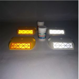 Traffic Safety Road Stud with Reflectors in White Yellow Red Blue or Green LED