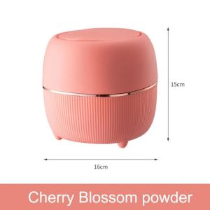Orange Pink 4L Desktop Trash Can Home Office Mini Countertop Trash Can
