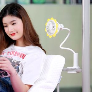 Buy cheap Sunflower clip fan rechargeable battery portable mini clip fan from wholesalers