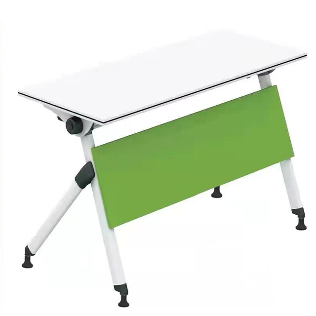 Buy cheap Minimally Designed Steel Legged Foldable Training Table For Easy Mobility, With A Learning Board And A Single Person Conference Table from wholesalers