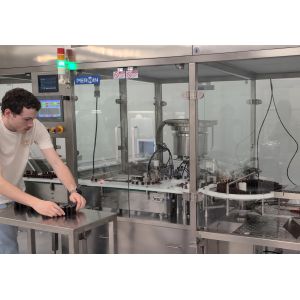 600mm Turntable Vial Capping Machine with Automatic Double Station Filling and