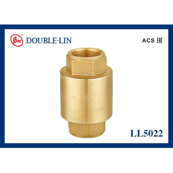 Quality DIN259 Thread 2" Female X Female Brass Spring Check Valves for sale