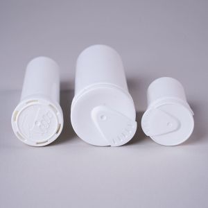 PP Plastic Custom White Straight Capsule Storage Bottle For 2024 Arrivals Of