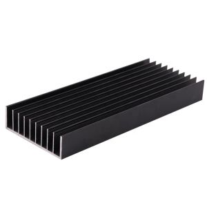 Buy cheap Black Anodized Rectangular Cnc Aluminum Heat Sink Profiles from wholesalers