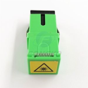 Buy cheap Auto Shutter SC/APC Green Shell Simplex Adapter SM SC Fiber Optic Adapters from wholesalers