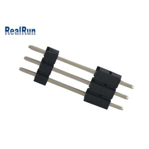 PA6T Brass PCB Pin Header 3 Pin 3A 180 Degree Straight Single Row Header