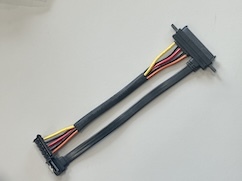 SATA 15Pin Power Connector Y Splitter Cable – 1 to 2 Female Electrical Wire