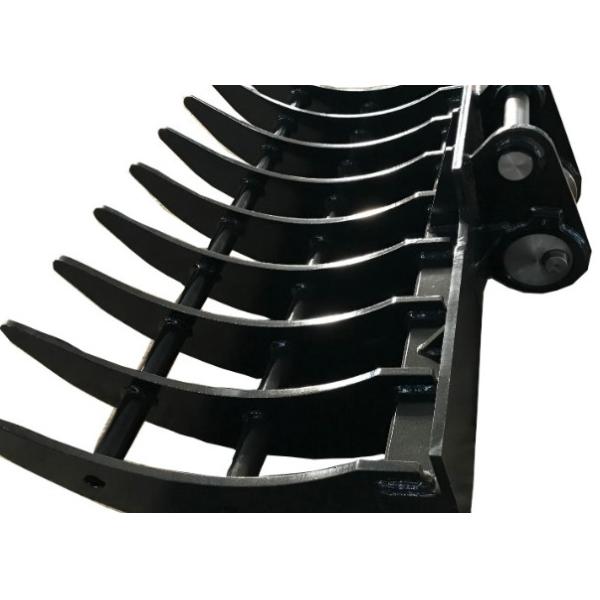 Quality Q460 Excavator Brush Rake Bucket Landscape Root Rake Grapple for sale