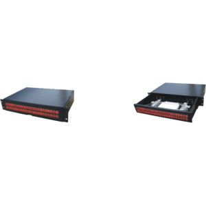 Sliding drawer type Fiber Optic Patch Panel 19'' suitable for SC,FC,ST,LC
