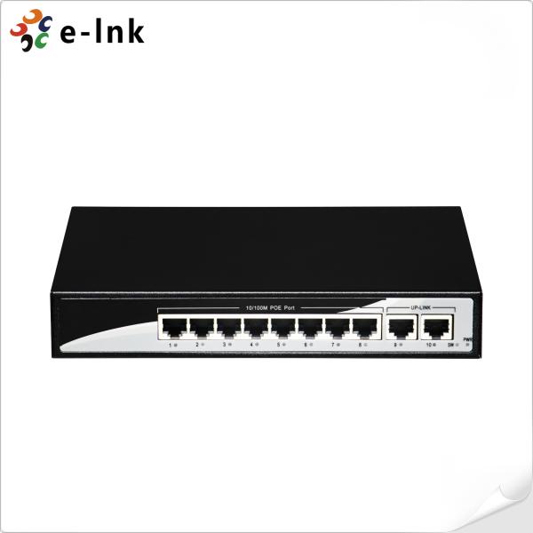 Quality 8-port 10/100BASE-T PoE and 2-port 100BASE-T Uplink Ethernet Switch for sale