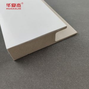 White Cape Wpc Door Frame Flat Casing J-channel Smooth Surface Wpc Moulding