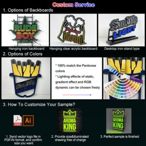 Buy cheap Satom Metal Backboard  Illuminated China Custom Made Led Light Signs from wholesalers