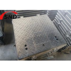 Buy cheap Square Ductile Iron Manhole Cover C250 with Single Seal Compliant with DIN EN124 from wholesalers
