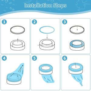 Nappy Disposal Refills 8m Diaper Pail Refill Rings Recyclable twist and click