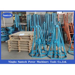 Mechanical Cable Pulling Tools Adjustable 5T Cable Drum Jack Stands