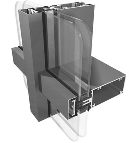 Buy cheap High Security Aluminium Curtain Wall , Flexible Convenient Steel Curtain Wall product