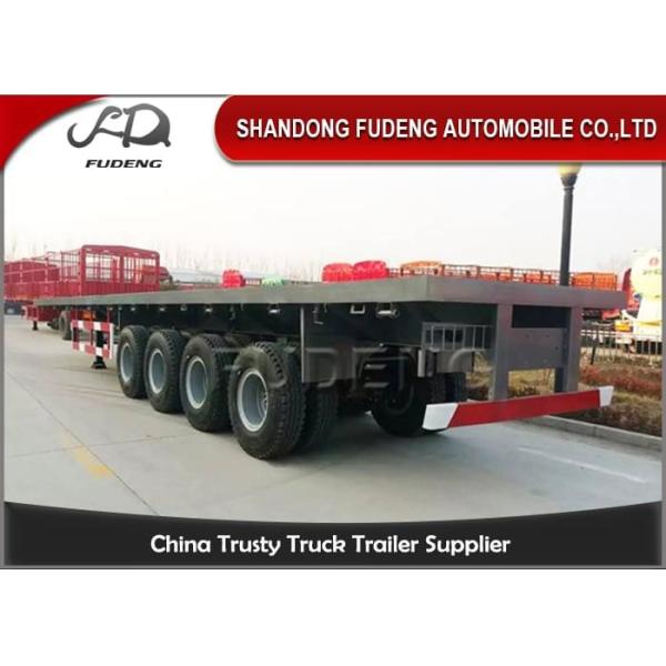 Buy cheap Mechanical Suspension 4 Axle Flatbed 20 Ft Container Trailer from wholesalers
