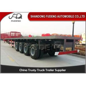 Buy cheap Mechanical Suspension 4 Axle Flatbed 20 Ft Container Trailer from wholesalers