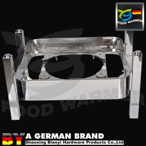 Square GN2/3 Catering Chafing Dish With Compact Storage Stackable 3 In 1 Frame