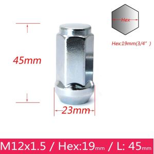 Buy cheap Duplex Alloy Wheel Lug Nuts 19 Mm Hex Acorn Fit Buick Excelle / Cruze / Mondeo from wholesalers