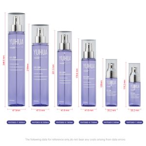 High Durability Plastic Spray Bottle 40ml 80ml 150ml 180ml 250ml 300ml with As