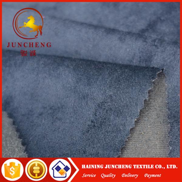 Quality Cheap wholesale fabric fashion garment fabric bule suede apparel fabric for sale