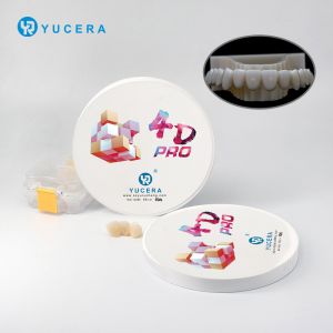 Buy cheap Yucera Zirconia Disc 4D Pro Multilayer Zirconium Block 700-1200mpa A1 A2 A3 Color Ceramic 4D Pro Zirconia Dental with CE ISO from wholesalers