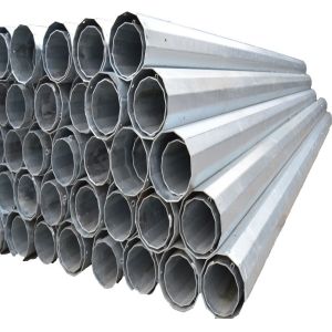 Buy cheap 60FT Dodecagonal Electrical Power Pole Hot Dip Galvanized Direct Burial from wholesalers