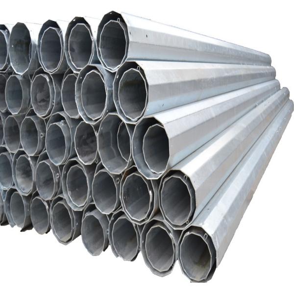 Quality 60FT Dodecagonal Electrical Power Pole Hot Dip Galvanized Direct Burial for sale