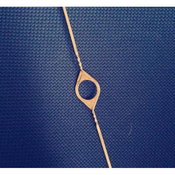 Quality 0.9x700mm Flanged Wire Heald  Nylon Covered With Welded Eyelet for sale