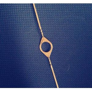 Buy cheap 0.9x700mm Flanged Wire Heald  Nylon Covered With Welded Eyelet from wholesalers