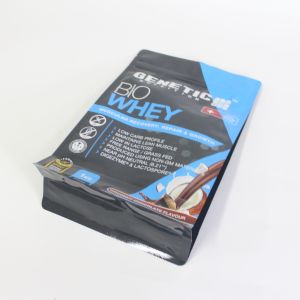 Buy cheap Customized Resealable Pouch Smell Proof Flat Bottom Bags For Packaging Whey Protein Powder Product from wholesalers