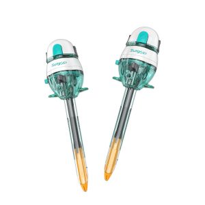 10mm Bladed Trocar Sharp Retractable Blade Tip Disposable Laparoscopic