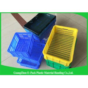 Health Mesh Plastic Food Crates Food Grade Convenience Stores Easy Stacking