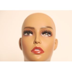 Buy cheap Strong Practicality W36cm Pretty Mannequin Head With Shoulders Human Skin from wholesalers