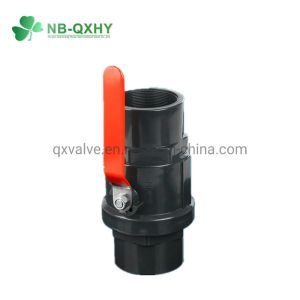 Manual PVC/UPVC Flexible Ball Valve for Water Supply Steel Handle and Two Pieces