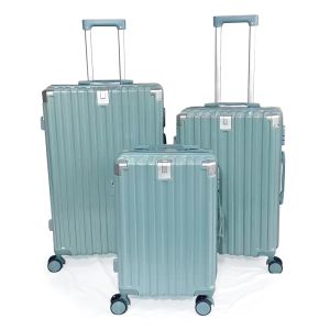 Buy cheap 1682-3 piece hard shell suitcase set with Spinner Wheels Hardside Suitcases 20/24/28 Inch TSA Lock USB Charging Cup Holder Makeup Bag for Men Women abs hard shell luggage from wholesalers