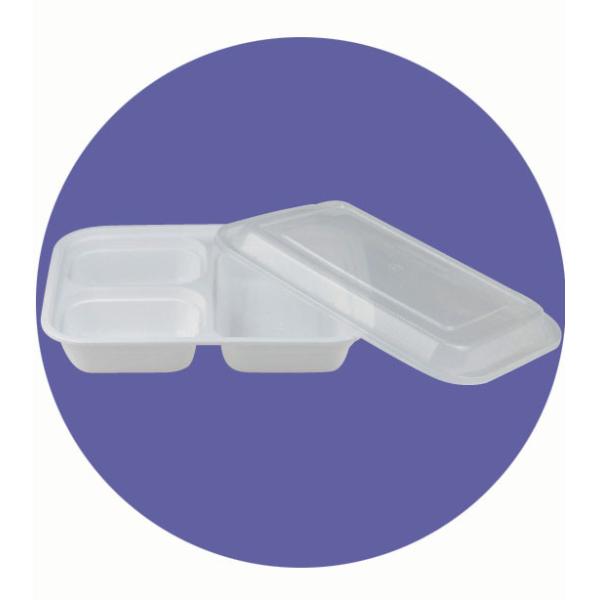 Buy cheap DISPOSABLE PLASTIC COMPARTMENT BOX, LUNCH BOX, GOOD QUALITY, from wholesalers