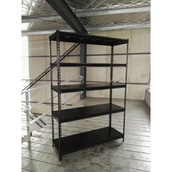 Quality Slotted Angle Steel Light Duty Shelving Black / Grey / White in Storage Systems for sale
