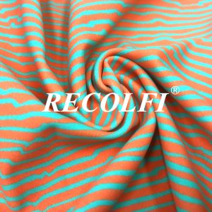 Solid Stone Repreve Recycled Swimwear Fabric Fishing Nets Post Consumer